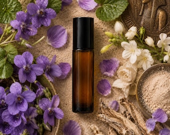 Egyptian Violet Perfume Oil - Premium Pure - Made in Egypt - Powdery • Floral • Soft • Classic