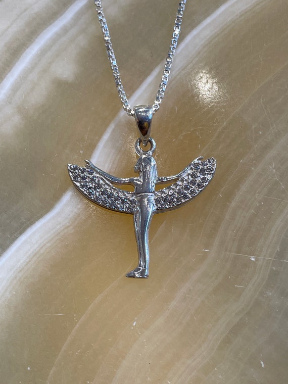 Goddess Isis Pendant - Sterling Silver - Made in … - image 2