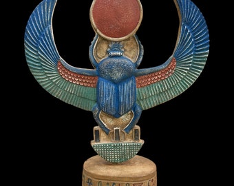翼のあるスカラベ - 古代エジプトの保護のお守り - ケプリ神古代