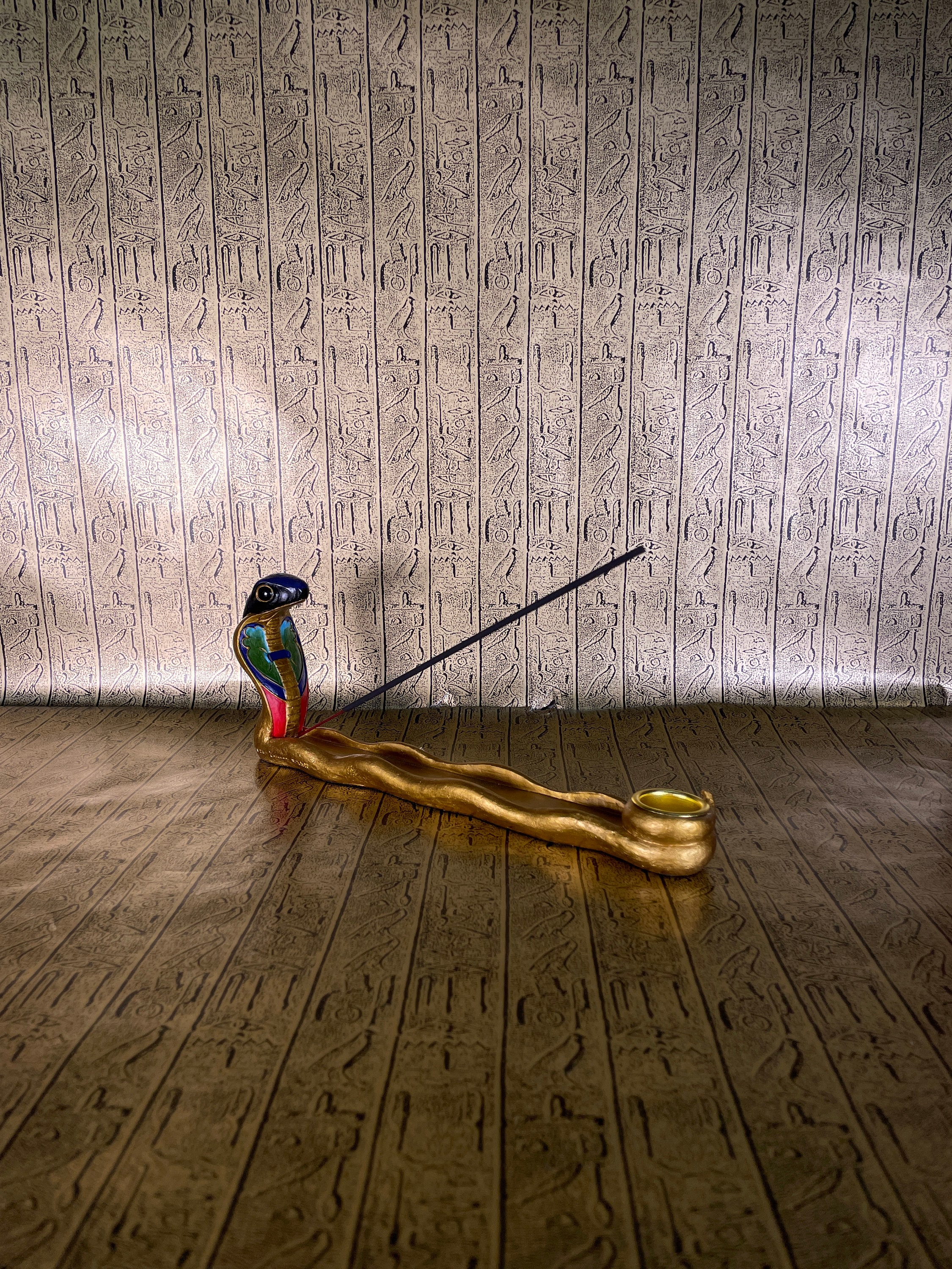 Vintage Cobra Incense Burner - Ancient Egyptian Cobra Incense