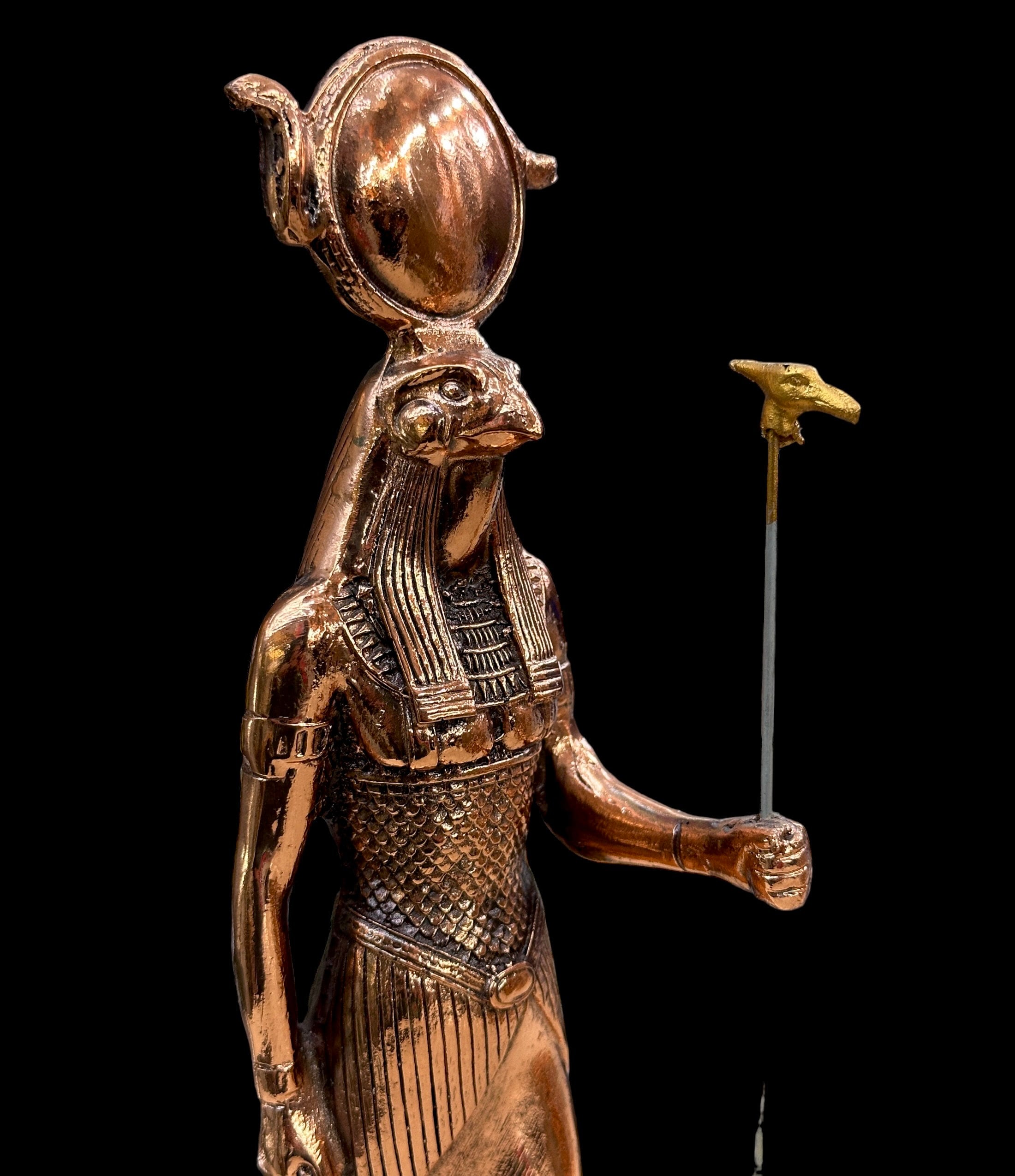 銅製のラー像 - 古代エジプトの太陽神ラー - エジプト製 - Etsy 日本