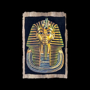 King Tutankhamun - The Mask of King Tutankhamun - Limited Edition Papyrus - 100x70cm