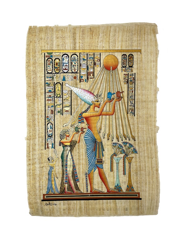 Ägyptisch, griechische Deko-Vasen & Papyrus-Bilder zu verschenken