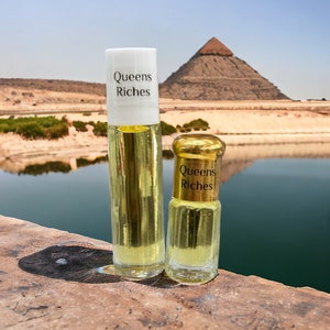 Queen's Riches Perfume Oil - Premium Pure - Made in Egypt - Bright, Sweet, Floral