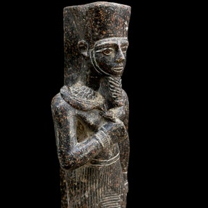 Amun Ra Statue - Black Granite Statue - Ancient Egyptian God Amon Re ...