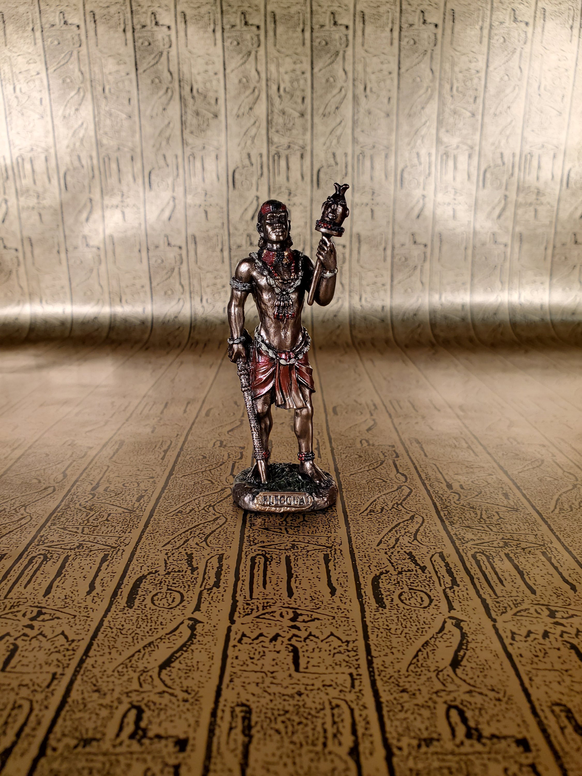 Vintage Elegua Mini Statue - Small Orisha of Travellers and Crossroads Eleggua
