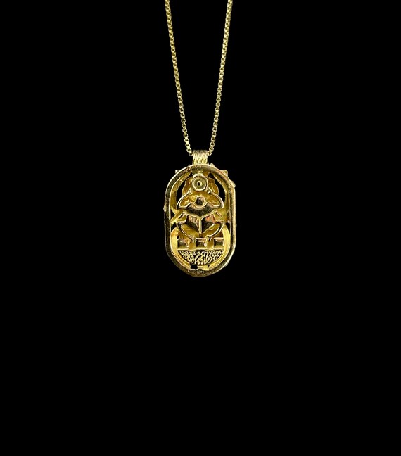 18K ゴールド スカラベ ペンダント - エジプト製 - 古代エジプト