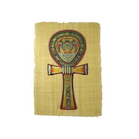 Ancient Egyptian Ankh Papyrus symbol of Eternal Life Balance Etsy