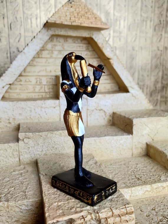 Thoth Mini Statue Mini Ancient Egyptian God Thoth Altar Statue 