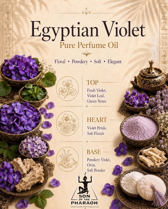 Egyptian Violet Perfume Oil - Premium Pure - Made in Egypt