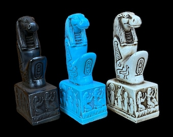 タウェレト像 - 古代エジプトのカバの女神タウェレト - 象形文字の台座