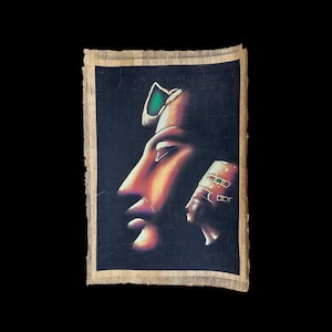 Pharaoh Akhenaten & Queen Nefertiti - Limited Edition Papyrus - 100x70cm