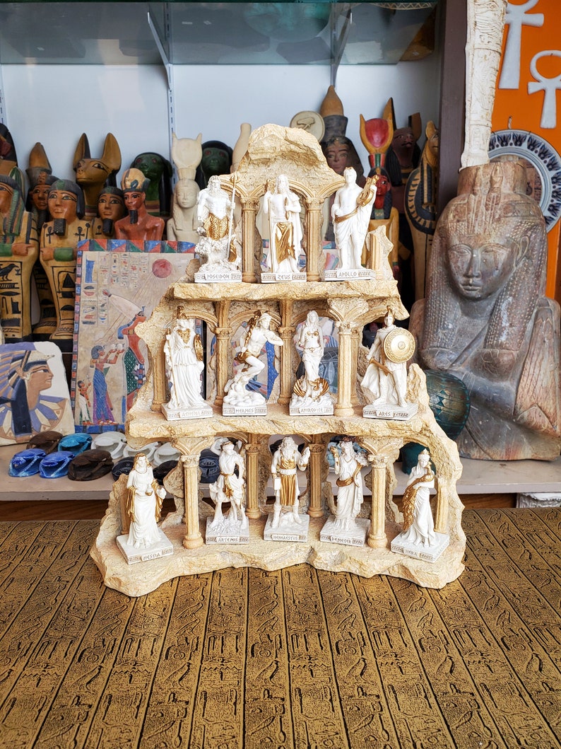Vintage Ancient Greek Gods & Goddesses Mini Statues Set of 12 Etsy