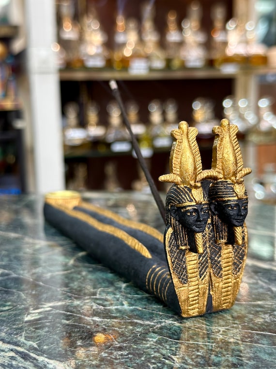 Vintage Pharaoh's Incense Burner - Ancient Egyptian Pharaoh