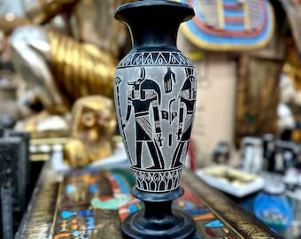 Vase Boule Kaiser Porcelaine – Modèle Thèbes – Scènes De Vie De Toutânkhamon