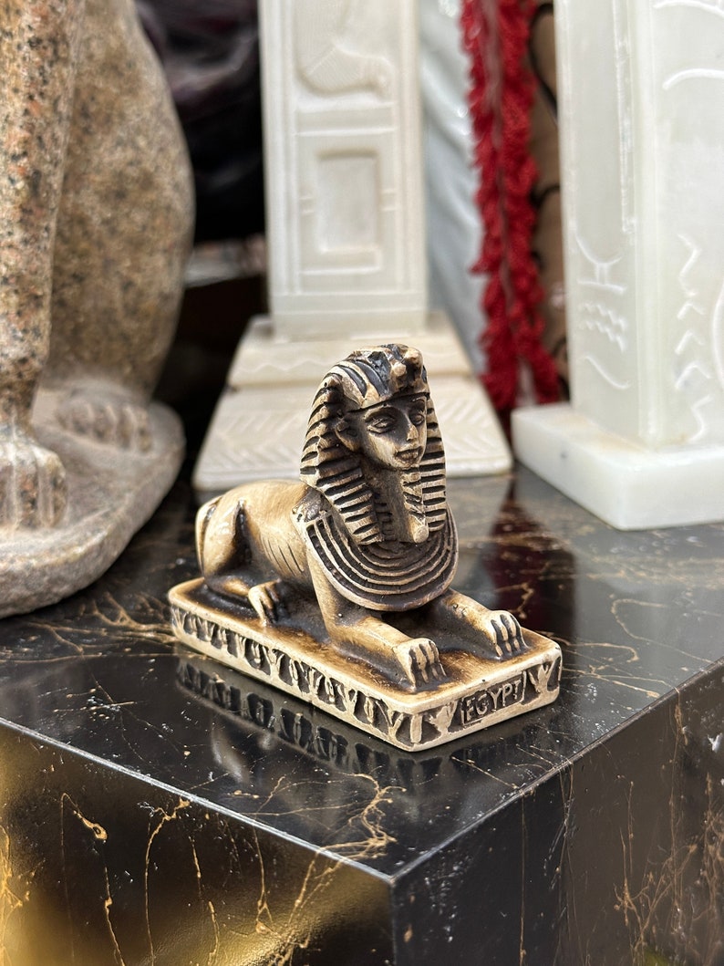 Smaller Sphinx Sphinx Mini Statue - Ancient Egyptian Sphinx of Giza - Made in Egypt - Etsy