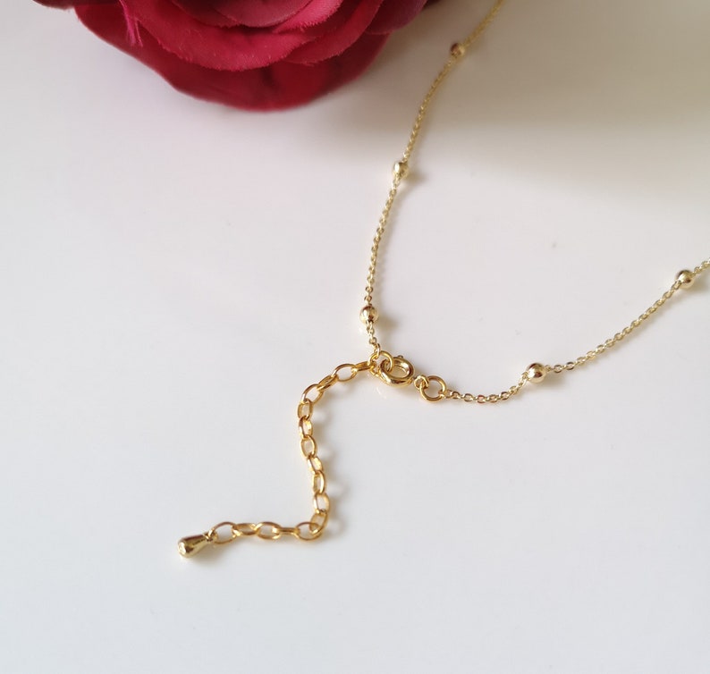 Ball Chain Choker 18k Gold Plated Satellite Beaded Chain Etsy Australia
