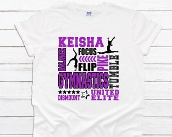 Gepersonaliseerde gymnastiek Subway Art-shirt: T-shirt met teamgeest