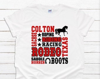 Rodeo shirt, Personalized Rodeo Shirt, Rodeo Subway Art shirt, Rodeo shirt, Fivesies Design
