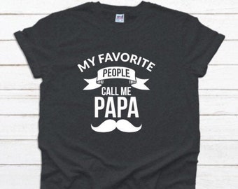 Mina favoritpersoner kallar mig pappa, fars dag-present, present till killar, goft till pappa, fars dag, rolig pappatröja, Fivesies Designs