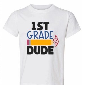 First Day of School shirt, back to school shirts, grade level tshirts, school spirit tee, teacher tees, Fivesies Designs