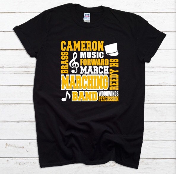 Marching Band Shirt Band Shirt Personalized Band Shirt Band Etsy