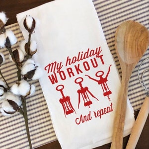 Christmas Flour Sack Towel, Tea Towels, Flour Sack Towel, Fivesies Designs