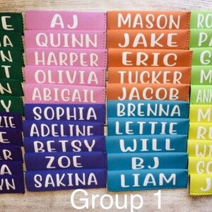 Personalized popsicle holder, ice pop, popsicle sleeve, party favor, Fivesies Designs