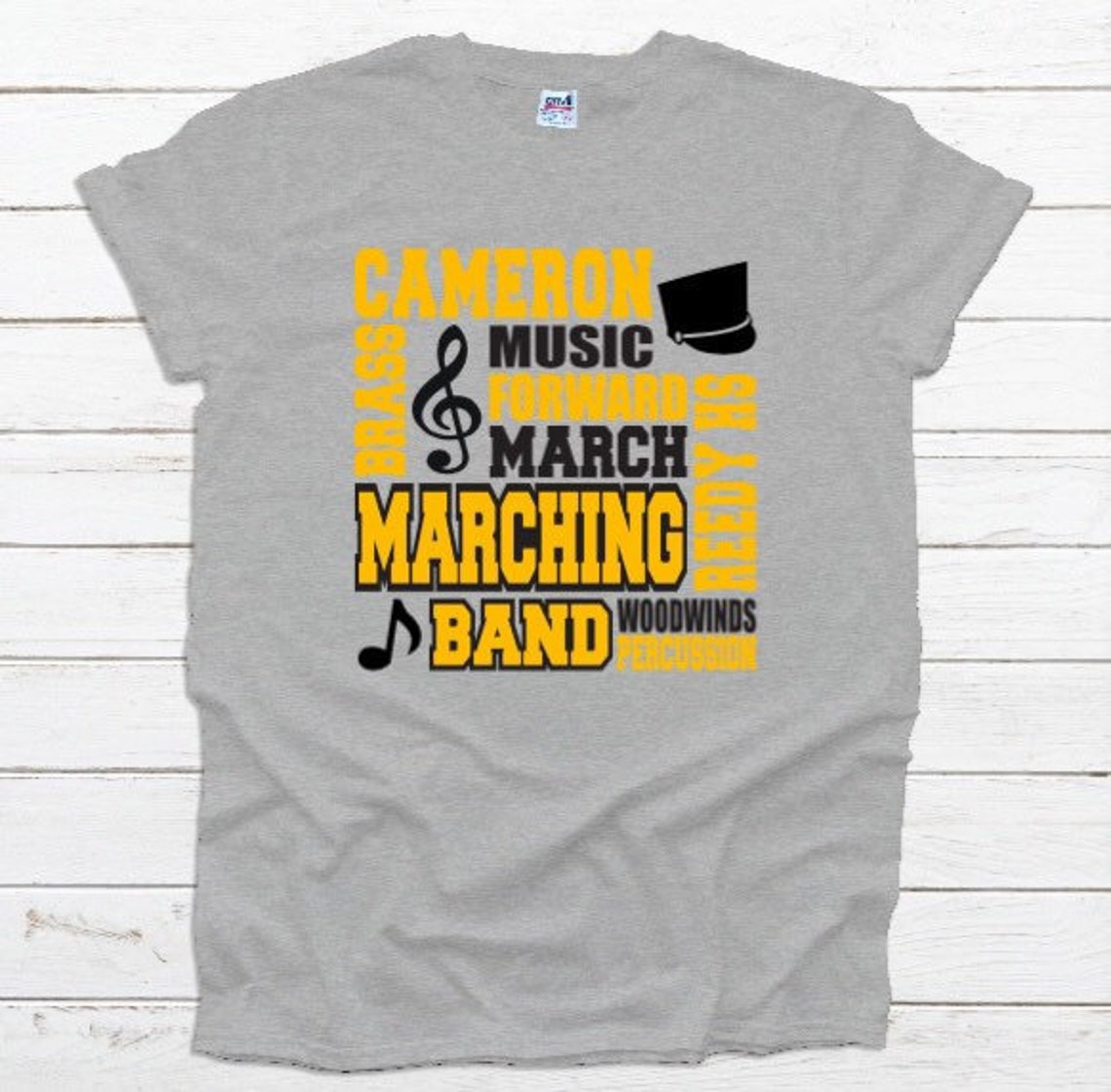 Marching Band Shirt Band Shirt Personalized Band Shirt Band Etsy