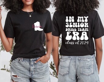 T-shirt för senior drillteamet: Personlig examenströja