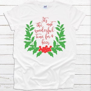 It’s the Most Wonderful Time for a Beer shirt, Christmas shirt, Funny Christmas shirt, drinking Christmas shirt, Beer shirt Fivesies Designs