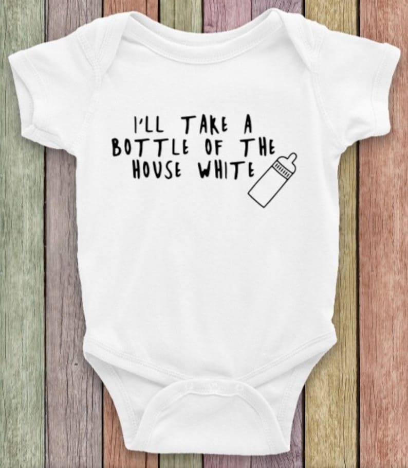 new baby baby bodysuit infant creeper I/'ll Take a Bottle Of The House baby baby shower gift Fivesies Designs