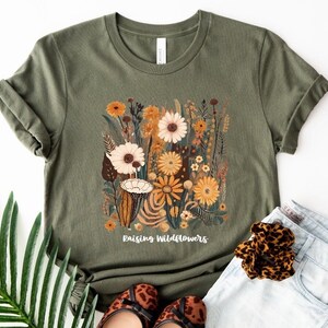 Raising Wildflowers Mom shirt, wildflower shirt, mom shirt, Mother’s Day gift, Fivesies Designs