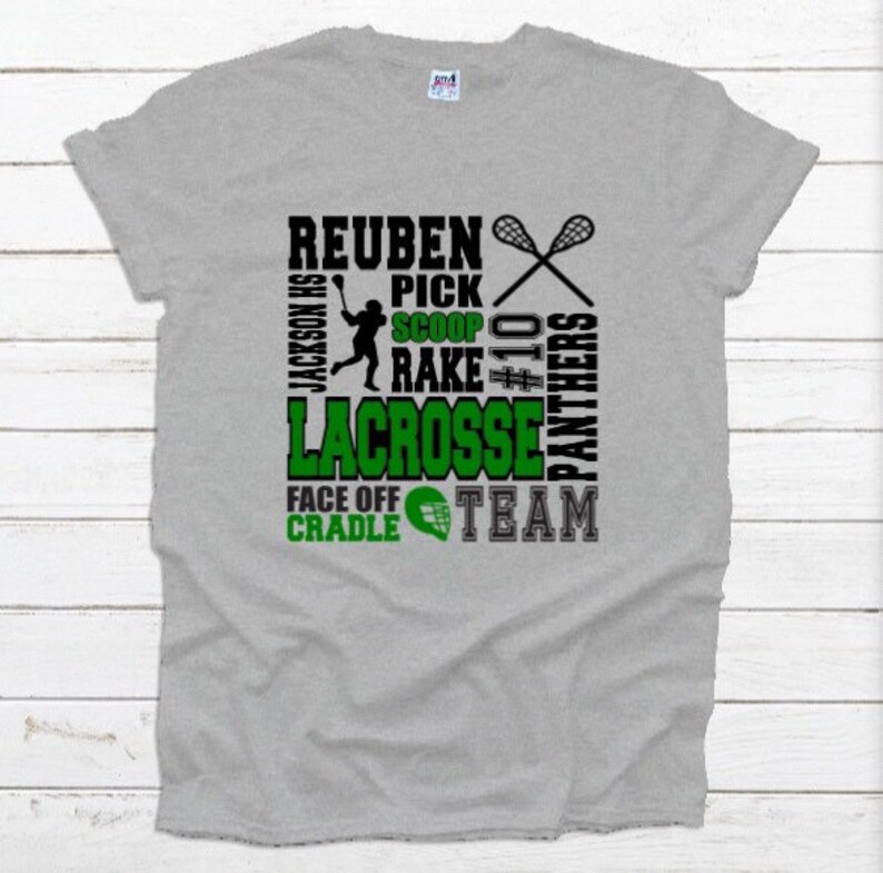 Lacrosse shirt Personalized Lacrosse Shirt Lacrosse Subway | Etsy