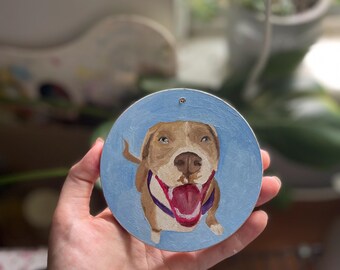 Custom Wood Ornaments | Personalized Pet & House Portraits, Wedding Bouquets, Landscapes