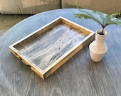 Table Tray, Ottoman Tray, Coffee Table Tray, Serving Tray, Reclaimed Rustic Tray