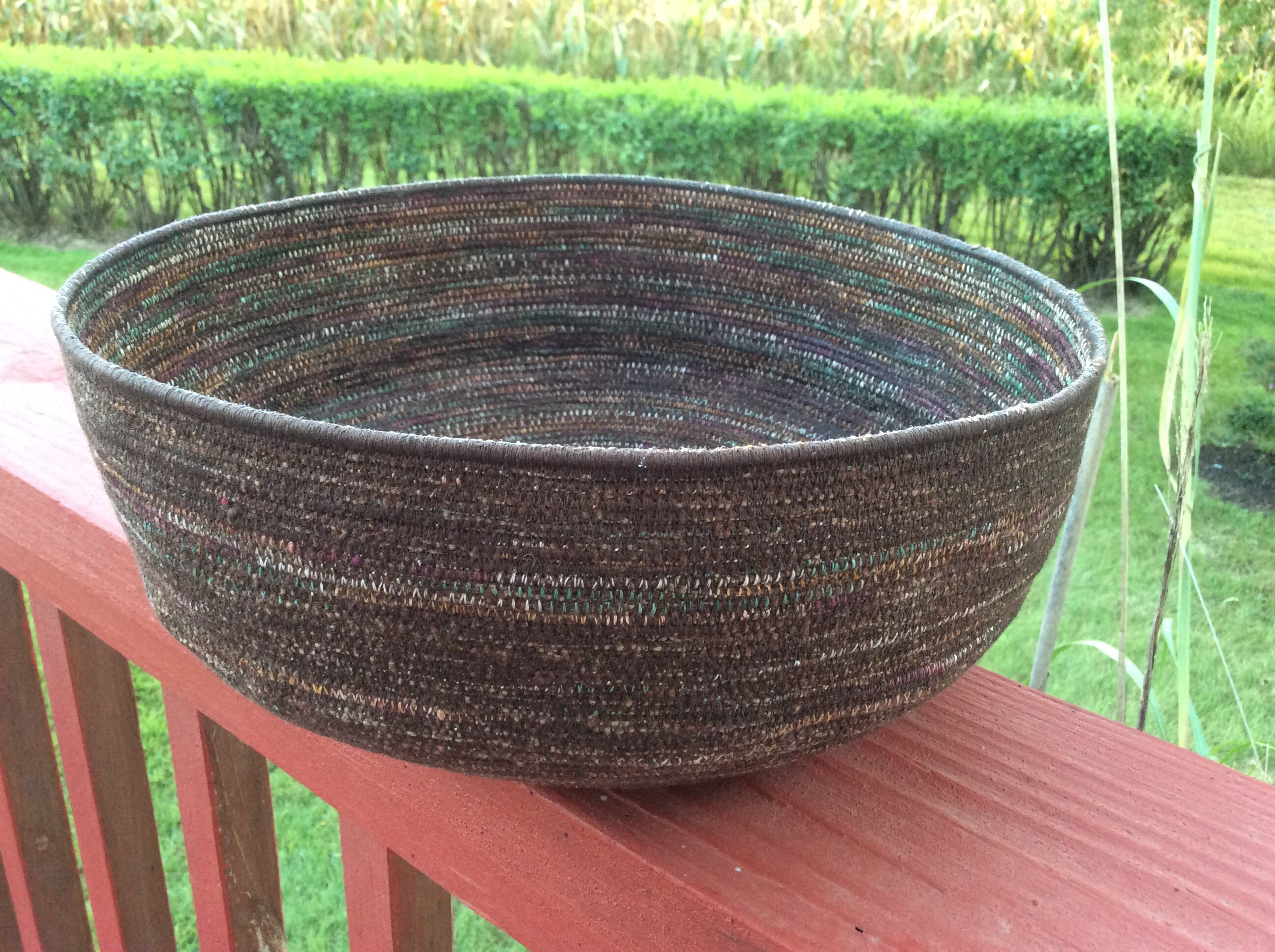 Coiled Fiber Basket Etsy