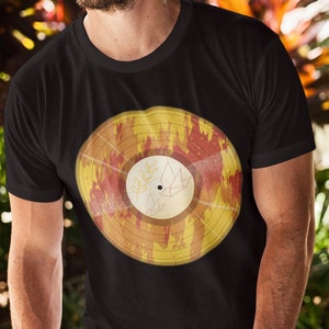 Vinyl Record Shirt, Retro Tee, DJ Shirt, Rock N Roll Shirt, Vintage Records, Turntable Shirt, 80&#39;s Old School Shirt, Gift for Music Teacher
