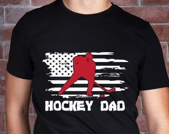 Hockey Dad Shirt: Patriotic Hockey Lovers Gift