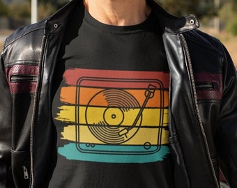 Retro Vinyl Record T-Shirt: Music Lover Gift