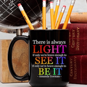 Amanda Gorman Quote Coffee Mug: Literary Gift for Teachers