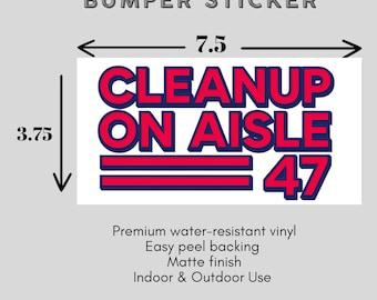 Anti-Trump Bumper Sticker, Political Humor Vinyl Decal