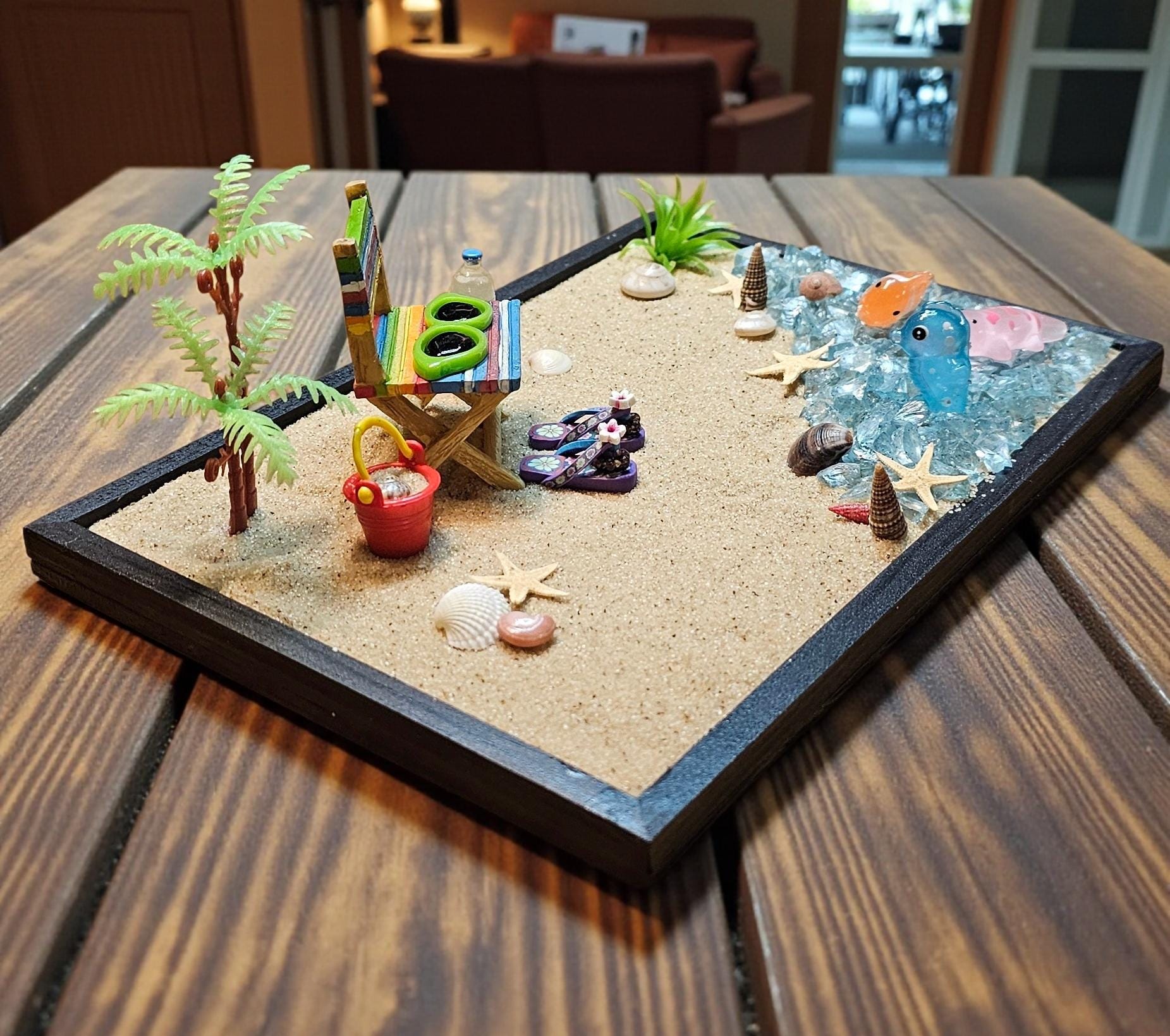 Zen Shell Decor Beach Zen Garden – Bahama Seashells, Miniature Beach Decor - Etsy