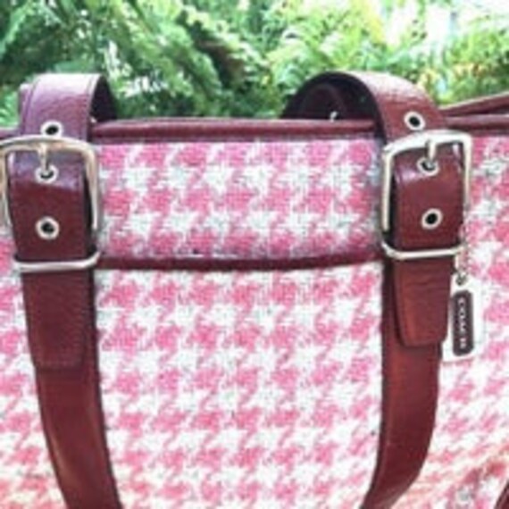 Coach Vintage Authentic cloth and leather tote bag