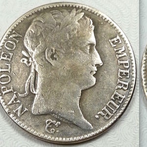 1812 French Italian Emperor Napoleon 5 Francs France Medal Coin Token Medal Non Silver Souvenir