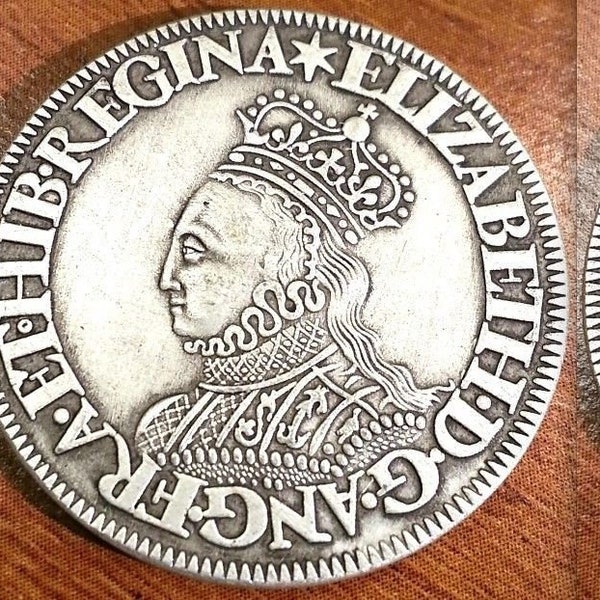 1601 Great Britain Queen Elizabeth I English Shilling Coin Token Medal Non Silver Souvenir Metal Round