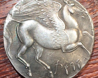 Ancient Greece Pegasus Drachm 270-260 BC Large Flying Horse Souvenir Coin Token