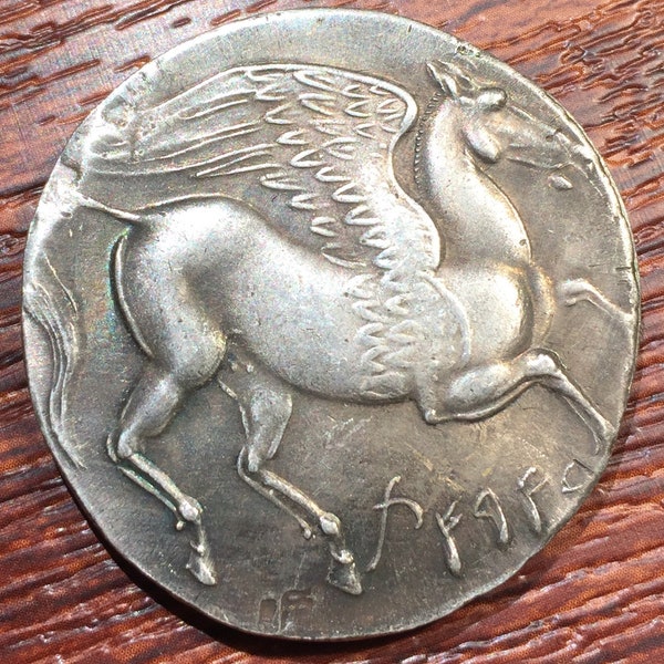 Antikes Griechenland Pegasus Drachme 270-260 BC Großes fliegendes Pferd Souvenir Münze Token