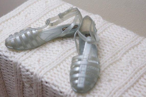 clear jelly shoes