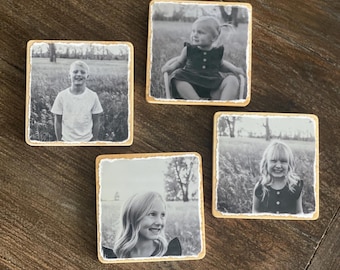 Personalized Coaster with Picture | Custom Coasters | Photo Gift | Wooden Coaster with Picture | Unique Keepsake